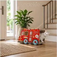 SNOEKIE Kratzbrett SNOEKIE stabile Katzenhöhle mit Kratzbrett aus Wellpappe und MDF