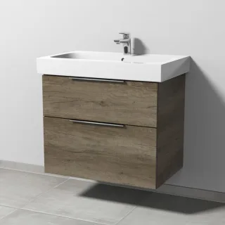Sanipa 3way Waschtischunterbau zu Geberit iCon Waschtisch mit 2 Auszügen, Eiche-Nebraska UM65137