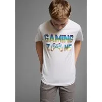 KIDSWORLD T-Shirt GAMING ZONE Kurzarm, Basic-Passform, mit Foliendruck