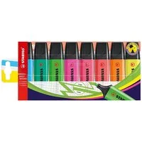 STABILO Marker BOSS® Original, (8-tlg), Textmarker, schnelltrockend