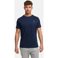 Indicode T-Shirt Herren Kloge Shirt Tee Herrenshirt mit dezentem Label-Detail auf der Brust