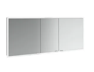 emco LED-Lichtspiegelschrank prime Slim, 1600 mm, 3-türig, IP 20 Rückwand weiß, 949708309 949708309