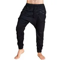 PANASIAM Haremshose Baggy Pants aus 100% Baumwolle Jogger Pants mit elastischem Gummibund Pumphose Haremshose im Goa Style Sweatpants Freizeithose für Festivals