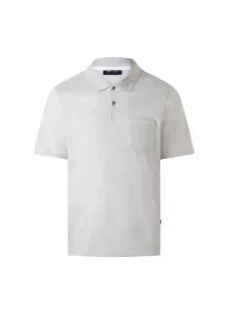 MAERZ Muenchen - Poloshirt, Knopf 1/2 Arm clear silver