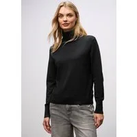 STREET ONE Rollkragenpullover mit Viskose