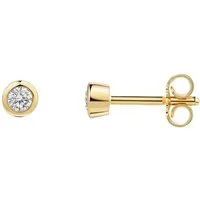 Firetti Paar Ohrstecker Schmuck Geschenk Silber 925 Ohrschmuck Ohrringe Solitär Lab Grown, mit Brillanten
