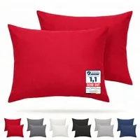 Komfortec Kissenbezug Premium Kopfkissenbezug, gebürstet 100% Mikrofaser 90g/m², (2 Stück), 40x60 cm mit Reißverschluss, Superweiches Kissenhülle Set