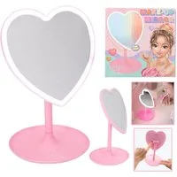 Depesche Schmuck-Tattoo Depesche TOPModel Schmink Spiegel BEAUTY and ME rosa LED Rand Herzform