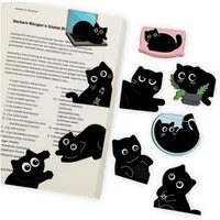 FOUORTUNATE-BEE Lesezeichen Magnetische Katzen Lesezeichen 10er Set – Süß & kreativ, Lesezeichen mit Magnet für Kinder, Lehrer & Katzenfans