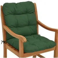 Beautissu Sitzauflage Niedriglehner Auflage Flair NL Sitzkissen, 100x50x8cm, Dunkelgrün, Sitzkissen Niederlehner, Sitzpolster Gartenstuhl & Gartenmöbel