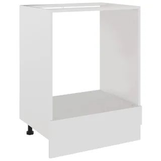 vidaXL Herdumbauschrank, Weiß, Holz, Rechteckig, 60x46x60 cm, Küchen, Küchenmöbel, Küchenschränke, Küchenunterschränke