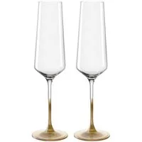 LEONARDO Sektglas PUCCINI, 280 ml, spülmaschinenfest, 2-tlg., Kristallglas, 2-teilig