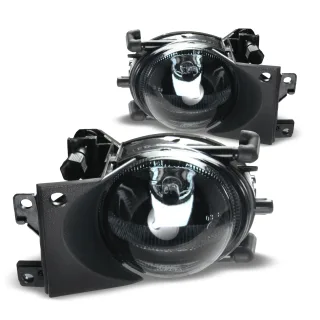 2x Nebelscheinwerfer NSW Klarglas SCHWARZ + Birnen H8 für BMW 5er E39 Facelift