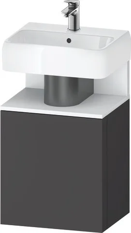 Duravit Qatego Waschtischunterbau wandhängend Graphit Matt 440x350x645 mm - QA4076R18490000 QA4076R18490000