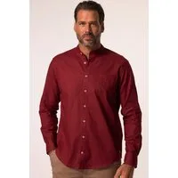 JP1880 Businesshemd Hemd Langarm Leinenmix Stehkragen Modern Fit