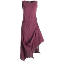 Vishes Maxikleid Ärmelloses Lagenlook Kleid zum Hochbinden Elfen, Hippie, Ethno, Goa Style