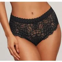 LASCANA Slip Cara aus dezent transparenter Spitze, anteilig aus recyceltem Material