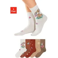H.I.S Basicsocken (Packung, 5-Paar) mit Hasen Motiven