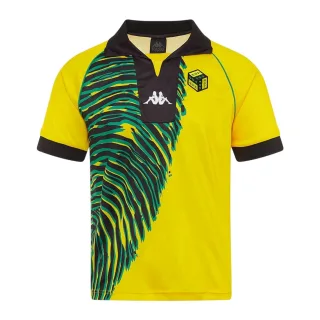 Kappa - "Pox Too Hot" T-Shirt für Herren, Regulär (Leuchtend Gelb/Schwarz)