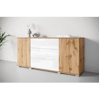 OTTO home Sideboard Kenia, Kommode für das Schlafzimmer/Wohnzimmer (1 St), Modernes Sideboard mit 3 Schubladen und 4 Fächern, Breite 150 cm