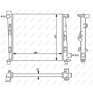 NRF Motork?hler Mercedes A-Klasse W168 54717