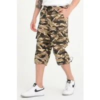 Kendindza Collection Cargoshorts Zipp Off Bermuda Shorts Herren kurze Hose 3/4 Hose Cargo Camouflage Taschen abnehmbare Beine kurze Hose Herren Cargoshorts Sommer