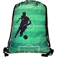 HECKBO Turnbeutel Kinder Jungen Mädchen Turnbeutel - Fussball Soccer Football Motiv - waschmaschinenfest - 40x32cm – für Kindergarten, Schule, Sport - Rucksack, Schuhbeutel, Tasche, Sporttasche, Fussballtasche