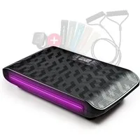 Sportstech Vibrationsplatte sVibe, 99 Intensitätsstufen, 7 LED-Farben, Mit Transportrollen