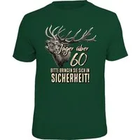 RAHMENLOS® T-Shirt als Geschenk zum Geburtstag - Jäger über 60