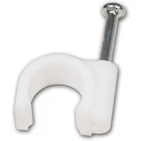 McPower Kabelschelle Kabelschellen, für Ø 8mm Kabel, 100er-Pack, weiß