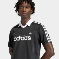 adidas Originals T-Shirt JSY mit V-Ausschnitt, ohne Verschluss, aus Polyester