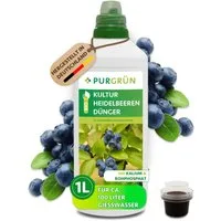 Purgrün Obstdünger Bio Heidelbeer Dünger, NPK 3+2+6, Bio, Vegan, 1 Liter, Flüssigdünger, 1-St., 1 Liter