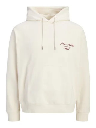 JACK&JONES - JORCHAMBERI TYPO SWEAT HOOD Antique White - Gr. - L