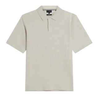 Ted Baker Redman Regular Strukturiertes Ecru Polohemd