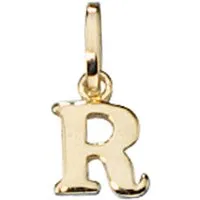 Schmuck Krone Kettenanhänger Anhänger Buchstabe 'R' aus 333 Gold, Gold 333