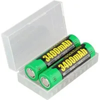 PICHLER Li-Ion Akku 18650 Flattop 3400 – 3,7 V / 3400mAh, 65,2x18,3mm, 2er-Pa Akku 3400 mAh (3,7 V)
