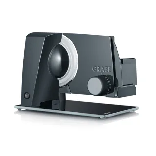 GRAEF Allesschneider SKS120 Schwarz mit Glas-Bodenplatte und...