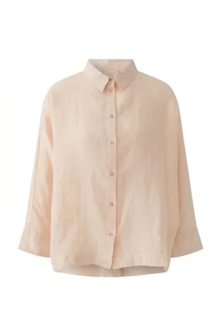 Oui - Leinenbluse peach whip - Gr. - 44