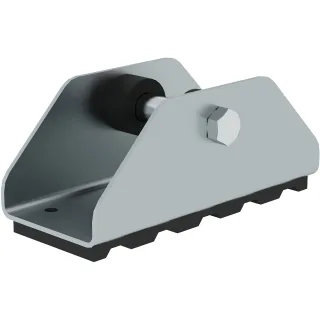 Munk Schwenkfuß mit Gummiauflage - 019227