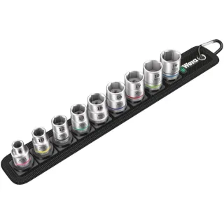 Wera Belt B 4 Zyklop Steckschlüsseleinsatz-Satz, 3/8"-Antrieb, 9-teilig - 05003973001