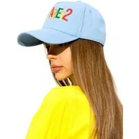Dsquared2 Baseball Cap Baseballcap Basebalkappe Signature Logo Kappe Mütze Cap Hut Destroyed-Details, Verstellbarer Riemen hinten