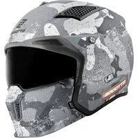 Bogotto Motorradhelm Radic Camo 22.06 Helm, herausnehmbares Innenfutter,integriertes Sonnenvisier
