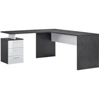 Home affaire Eckschreibtisch New Selina, Schreibtisch, Schubkästen, mit oder ohne Monitoraufsatz, B 180/160 cm