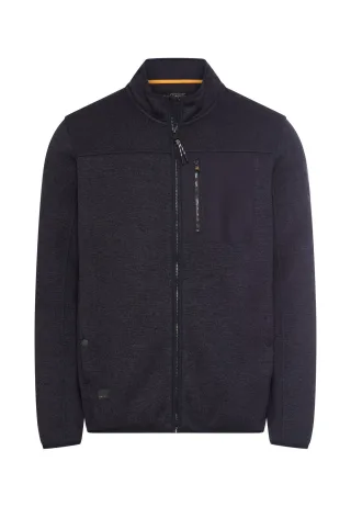 camel active - Fleecejacke mit hohem Stehkragen dark navy - Gr. - L