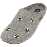Haflinger Everest Api Filzpantofffeln mit Applikation Bienen Wechselfußbett Hausschuh