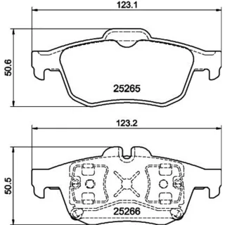 Hella Bremsbel?ge hinten Renault Latitude