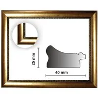 Bilderrahmen Neumann Bilderrahmen Barockrahmen gold fein verziert 246 ORO, Fotorahmen gold