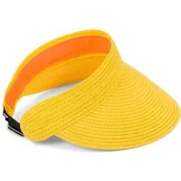 styleBREAKER Visor Papierstroh Visor Cap Einfarbig (1-St)