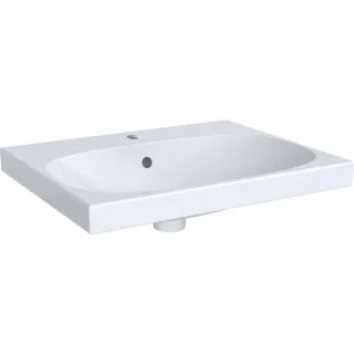 Geberit Acanto Waschtisch, 600x480mm mit Hahnloch, m. Überlauf, weiss, 500620012 500620012