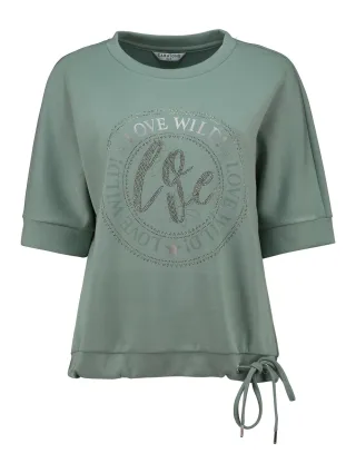 Zabaione - Sweatshirt Bi44anca smooth jade - Gr. - S